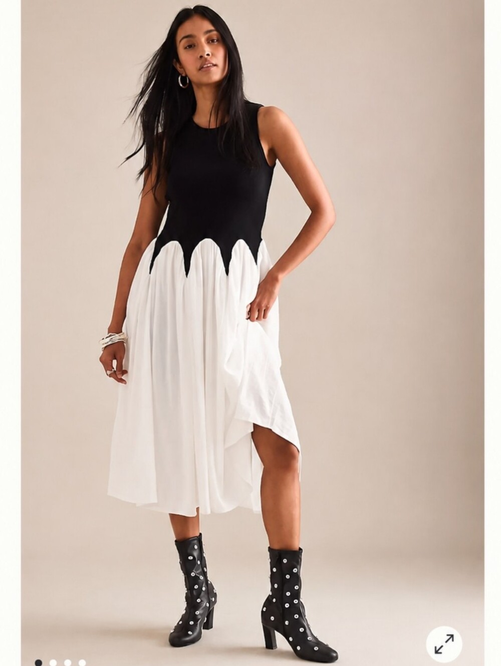 NWT SIEMPRE ANTHROPOLOGIE MICHELLE SLEEVELESS COLORBLOCK DRESS